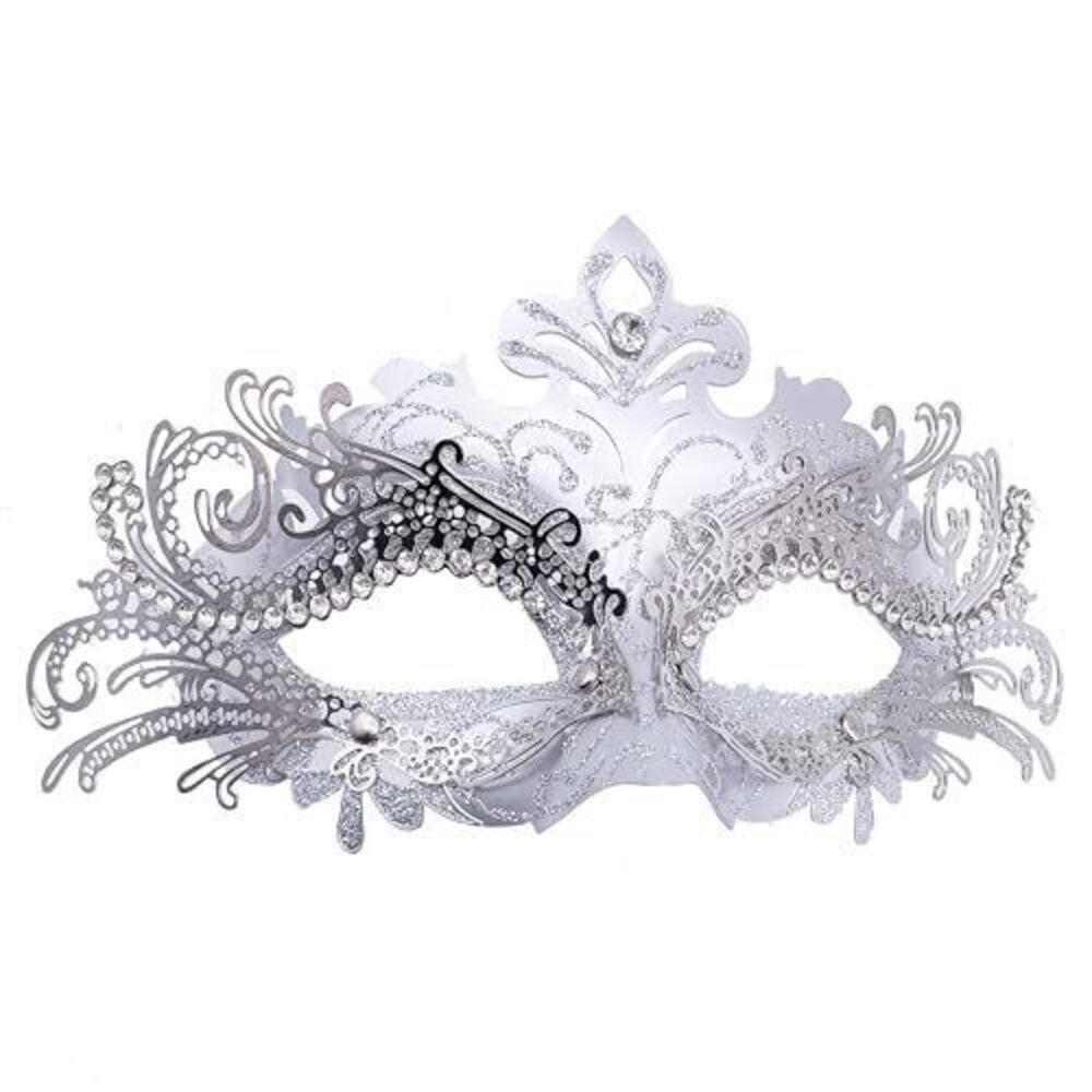 7844 / Masquerade Metal Masks Venetian Halloween Costume Mask Mardi Gras